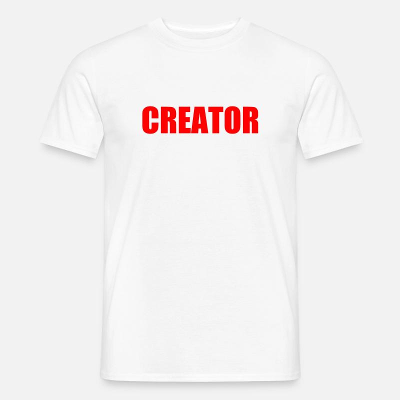 Creator - Männer T-Shirt - Weiß