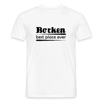 Borken - Stadt best place ever - Männer T-Shirt - Weiß - Vorne - AI Model Male 178 dark (178cm)