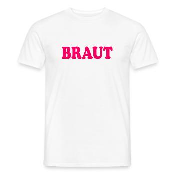 Braut - Männer T-Shirt - Weiß - Vorne - AI Model Male 178 dark (178cm)