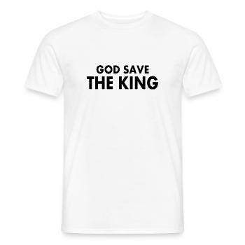 god save the king - T-shirt homme - blanc - Devant - AI Model Male 178 dark (178cm)