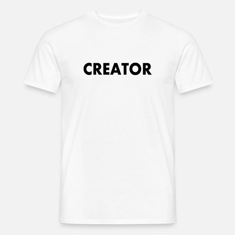 Creator - Männer T-Shirt - Weiß