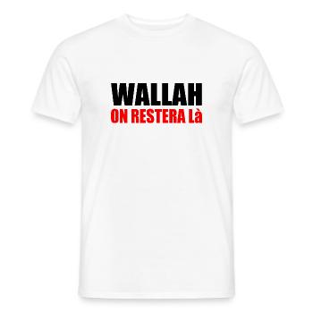 Wallah will leave it at that - Men's T-Shirt - white - Front - AI Model Male 178 dark (178cm)