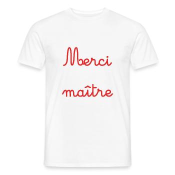 THANK YOU. ANNIVERSARY. BIRTH. RETIREMENT. THANK YOU - Men's T-Shirt - white - Front - AI Model Male 178 dark (178cm)