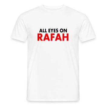 all eyes on rafah - T-shirt homme - blanc - Devant - AI Model Male 178 dark (178cm)