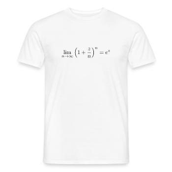 Grenzwert e - Männer T-Shirt - Weiß - Vorne - AI Model Male 178 dark (178cm)