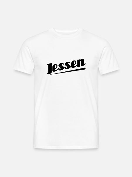 Jessen - Textdesign mit Stadtnamen - Männer T-Shirt - Weiß
