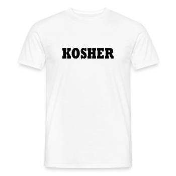 Kosher - Männer T-Shirt - Weiß - Vorne - AI Model Male 178 dark (178cm)