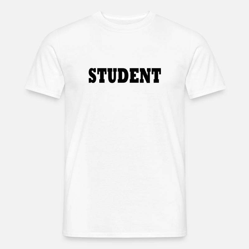 Student - Männer T-Shirt - Weiß