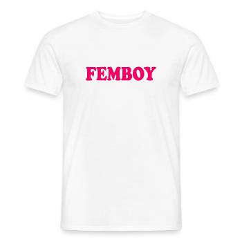 Femboy - Männer T-Shirt - Weiß - Vorne - AI Model Male 178 dark (178cm)