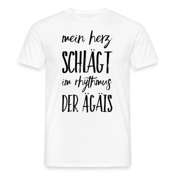 Lustiger Griechischer Spruch Griechenland Geschenk - Männer T-Shirt - Weiß - Vorne - AI Model Male 178 dark (178cm)
