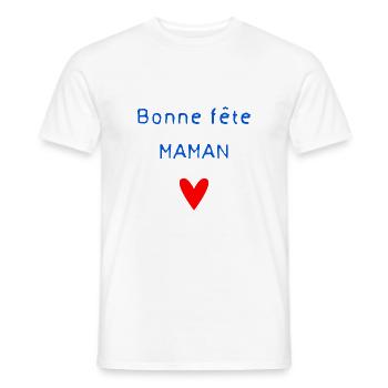 OMA. MUTTERTAG. ALLES GUTE ZUM OMA-TAG. ICH LIEBE DICH - Männer T-Shirt - Weiß - Vorne - AI Model Male 178 dark (178cm)