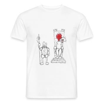 König - ohne Sprechblasen - Männer T-Shirt - Weiß - Vorne - AI Model Male 178 dark (178cm)