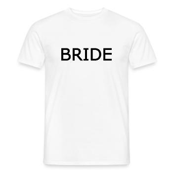 Bride - T-shirt homme - blanc - Devant - AI Model Male 178 dark (178cm)