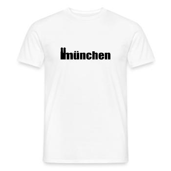 Servus - Gruß aus München - Frauenkirche - Männer T-Shirt - Weiß - Vorne - AI Model Male 178 dark (178cm)