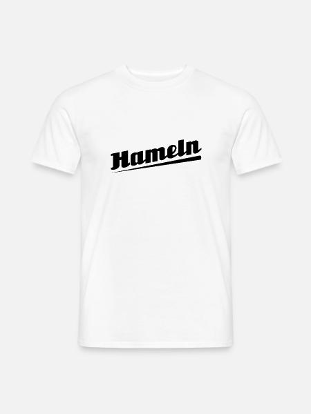 Hameln - Textdesign mit Stadtnamen - Männer T-Shirt - Weiß
