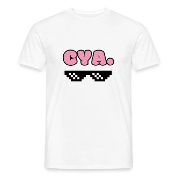 tshirt cya - Männer T-Shirt - Weiß - Vorne - AI Model Male 178 dark (178cm)