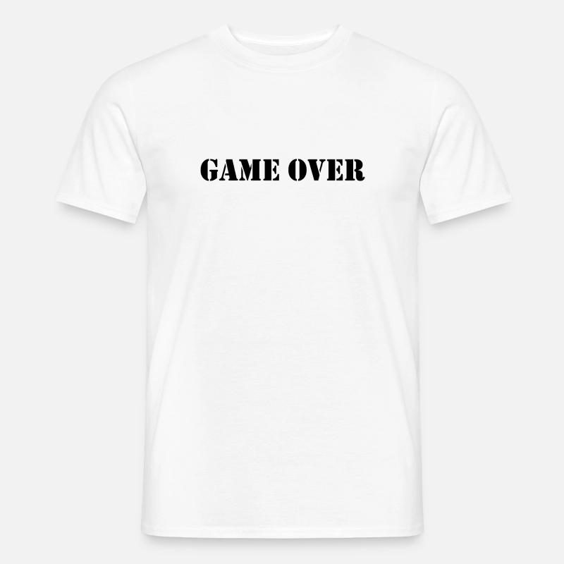 Game over - Männer T-Shirt - Weiß