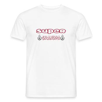 Grandpa / Papy / Grandfather / Grandad - Men's T-Shirt - white - Front - AI Model Male 178 dark (178cm)
