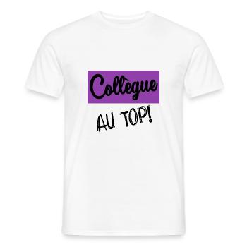 RETIREMENT. RETIREMENT. RETIRED. RETIREMENT - Men's T-Shirt - white - Front - AI Model Male 178 dark (178cm)