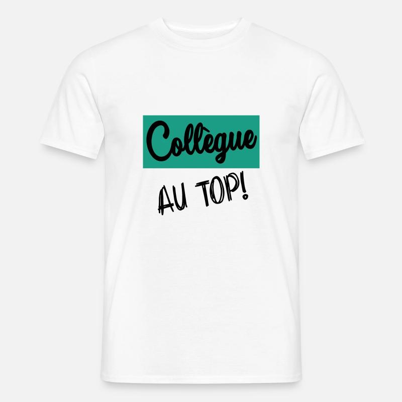 COLLEGUE. RETRAITE. RETRAITEE. RETRAITE. - T-shirt homme - blanc