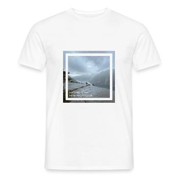 Nature is my new nightclub. Die Natur ist mein.. - Männer T-Shirt - Weiß - Vorne - AI Model Male 178 dark (178cm)