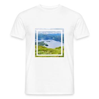 Nature is my new nightclub. Die Natur ist mein.. - Männer T-Shirt - Weiß - Vorne - AI Model Male 178 dark (178cm)