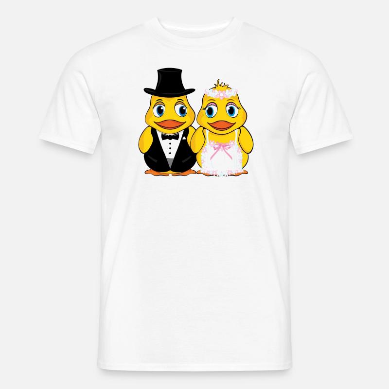 Hochzeit - Männer T-Shirt - Weiß