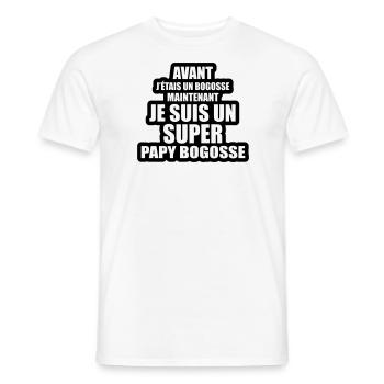 je suis un super papy bogosse - T-shirt homme - blanc - Devant - AI Model Male 178 dark (178cm)