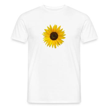 sunflower - Men's T-Shirt - white - Front - AI Model Male 178 dark (178cm)