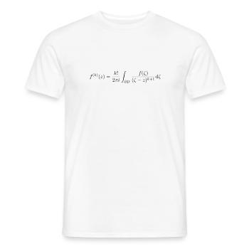 Cauchy Integralformel - Männer T-Shirt - Weiß - Vorne - AI Model Male 178 dark (178cm)
