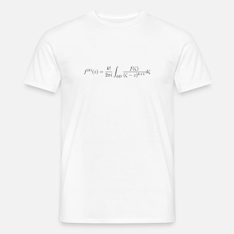 Cauchy Integralformel - Männer T-Shirt - Weiß