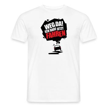 Fahranfänger Geschenk Tshirt - Männer T-Shirt - Weiß - Vorne - AI Model Male 178 dark (178cm)