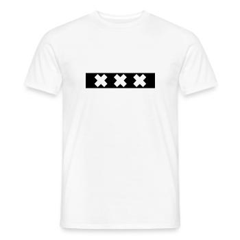 Amsterdam XXX - Men's T-Shirt - white - Front - AI Model Male 178 dark (178cm)