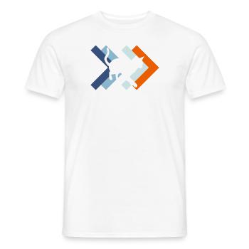 chat - T-shirt homme - blanc - Devant - AI Model Male 178 dark (178cm)