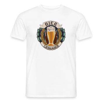 Bier Liebhaber Hopfen Design - Männer T-Shirt - Weiß - Vorne - AI Model Male 178 dark (178cm)