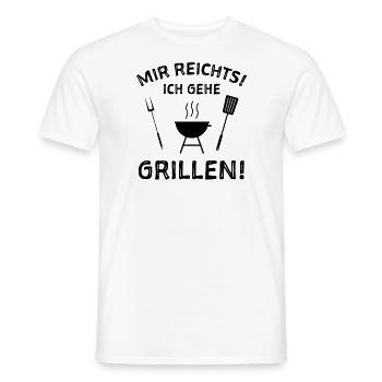 Grillen Witzige Sprüche - Männer T-Shirt - Weiß - Vorne - AI Model Male 178 dark (178cm)