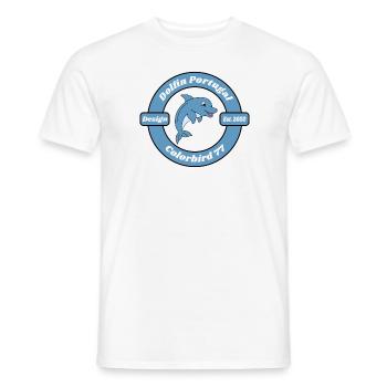 Dolphin for children - Men's T-Shirt - white - Front - AI Model Male 178 dark (178cm)