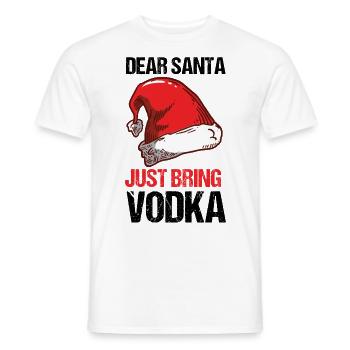 Lustiges Weihnachtsshirt Weihnachten Vodka Wodka - Männer T-Shirt - Weiß - Vorne - AI Model Male 178 dark (178cm)