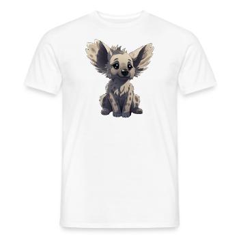Hyena, Koala & Dog - Big Ears - Men's T-Shirt - white - Front - AI Model Male 178 dark (178cm)