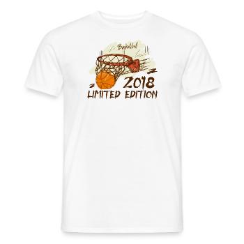 2018 Limited Edition Anniversary Basketball 2018 - Men's T-Shirt - white - Front - AI Model Male 178 dark (178cm)