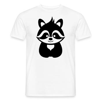 Raton laveur - T-shirt homme - blanc - Devant - AI Model Male 178 dark (178cm)