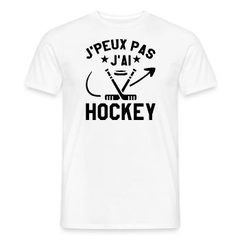 Ich kann nicht Eishockey - Männer T-Shirt - Weiß - Vorne - AI Model Male 178 dark (178cm)