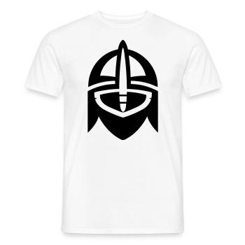 Viking Helmet Warrior - Men's T-Shirt - white - Front - AI Model Male 178 dark (178cm)