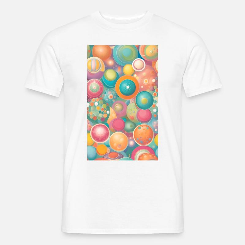 Mild circles & forms - Men’s T-shirt - white