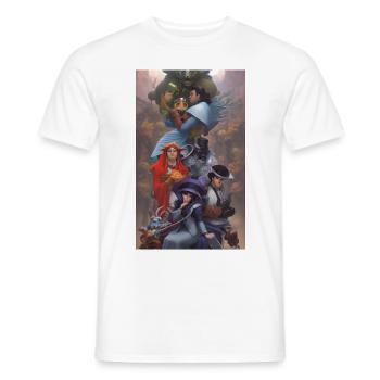 Portrait de famille de groupe ai - T-shirt homme - blanc - Devant - AI Model Male 178 dark (178cm)