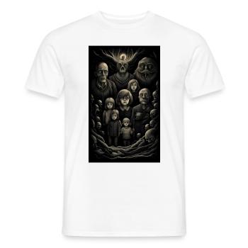 Famille sombre et spirituelle de Forest Fantasy - T-shirt homme - blanc - Devant - AI Model Male 178 dark (178cm)