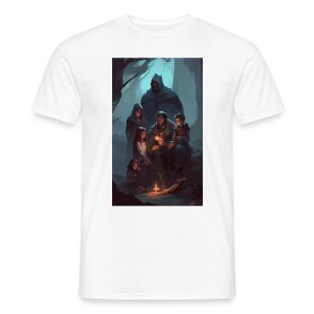 Contes familiaux de dark fantasy - T-shirt homme - blanc - Devant - AI Model Male 178 dark (178cm)