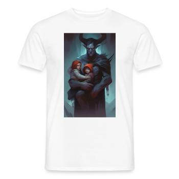 Gardien enfant monstre sombre - T-shirt homme - blanc - Devant - AI Model Male 178 dark (178cm)