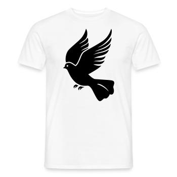 dove - Men's T-Shirt - white - Front - AI Model Male 178 dark (178cm)