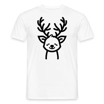 Weihnachtsrentiere - Männer T-Shirt - Weiß - Vorne - AI Model Male 178 dark (178cm)